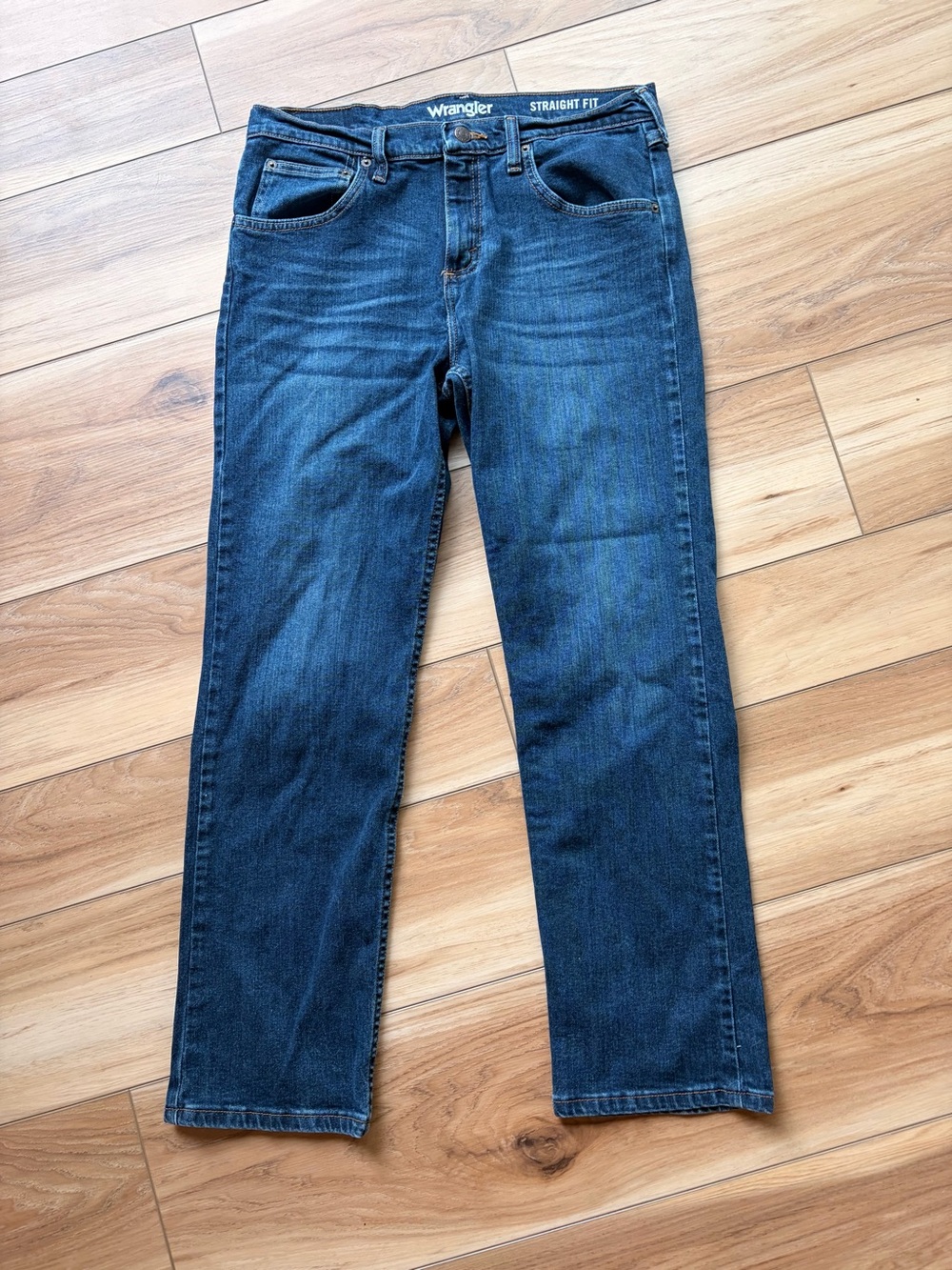 Wrangler Women's Straight Leg Jeans - Dark Blue Wash